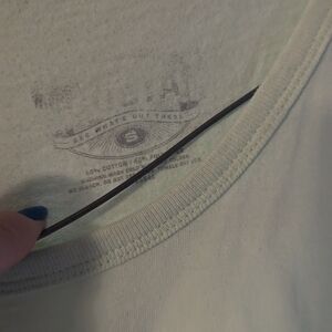 Light Mint Crew Neck Tee with Subtle Interior Print